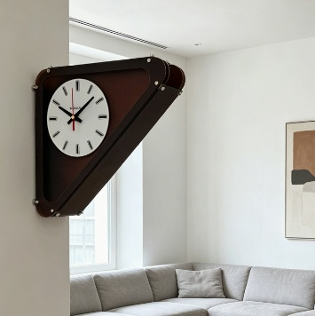 Retro Industrial Wall-Mount Clock